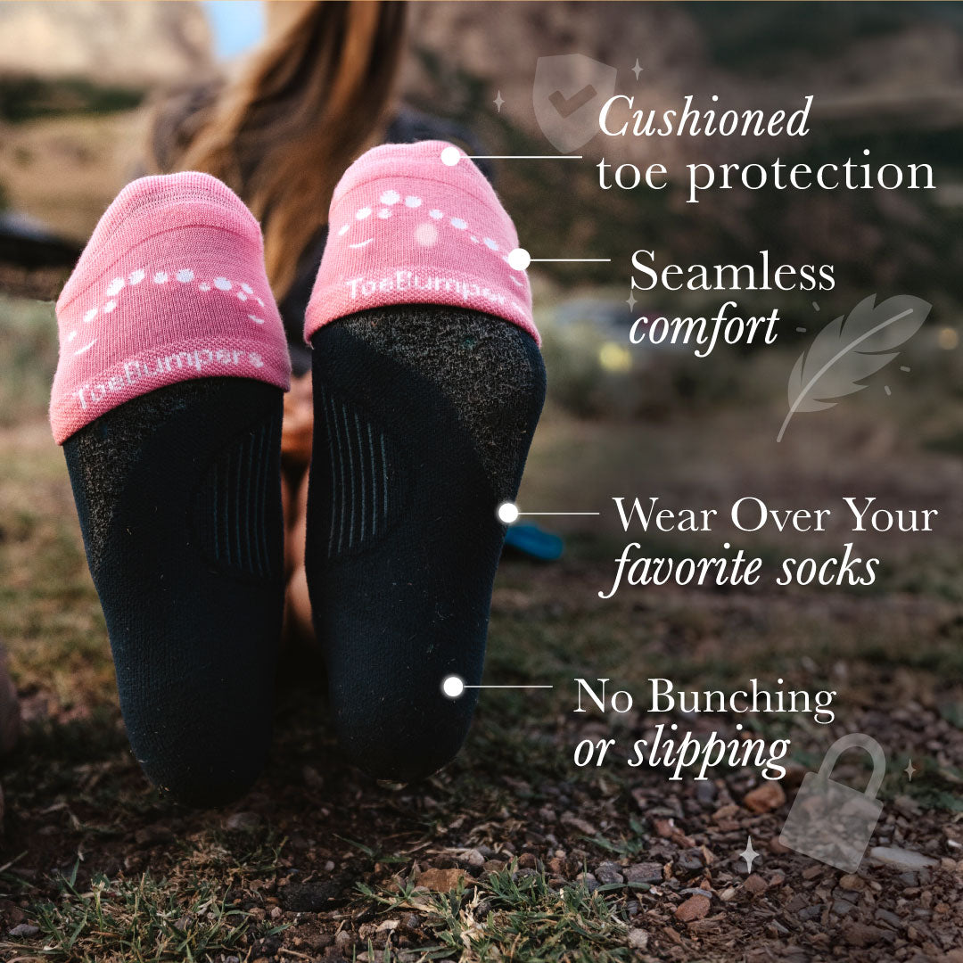 Women's Seamless Toe protection socks for runners toe