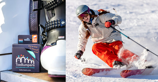 Ski Boots Hurt! Toe Bumpers® are Your Secret Weapon Against Toe Bang.