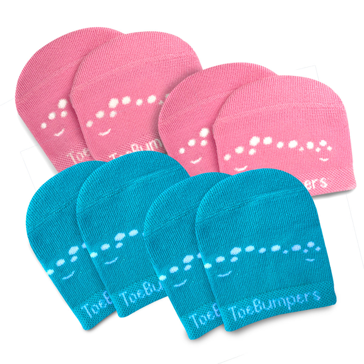 Women's Toe Protection Socks for Runners, Skiers, and Court Sports (4-Pack)